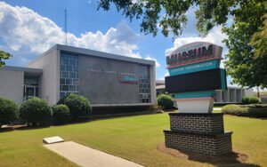 Douglas County Museum of History and Art in Douglasville, Georgia, representing civic spaces, community gathering areas, and outdoor planning needs.
