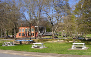 Downtown park in Homer, Banks County, Georgia