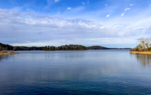 Lake Lanier at West Bank Park in Forsyth County, Georgia