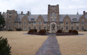 Mary Hall and the surrounding campus lawn at Berry College near Rome, Georgia