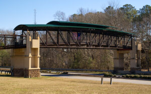 Peachtree City cart bridge over Georgia State Route 54 in Fayette County, Georgia