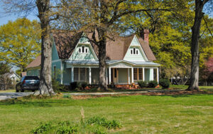 Historic home in the Statham Historic District in Barrow County, Georgia